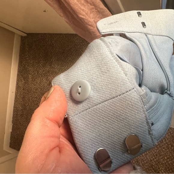 LOFT NWOT Light Blue Marisa Fit Tie Belt Career Office Wardrobe Staple Size 8P - Picture 9 of 14